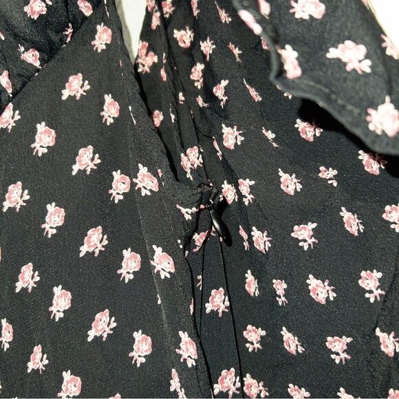 Flynn Skye Black‎ Floral Claire Jumpsuit Size Small - Picture 5 of 9
